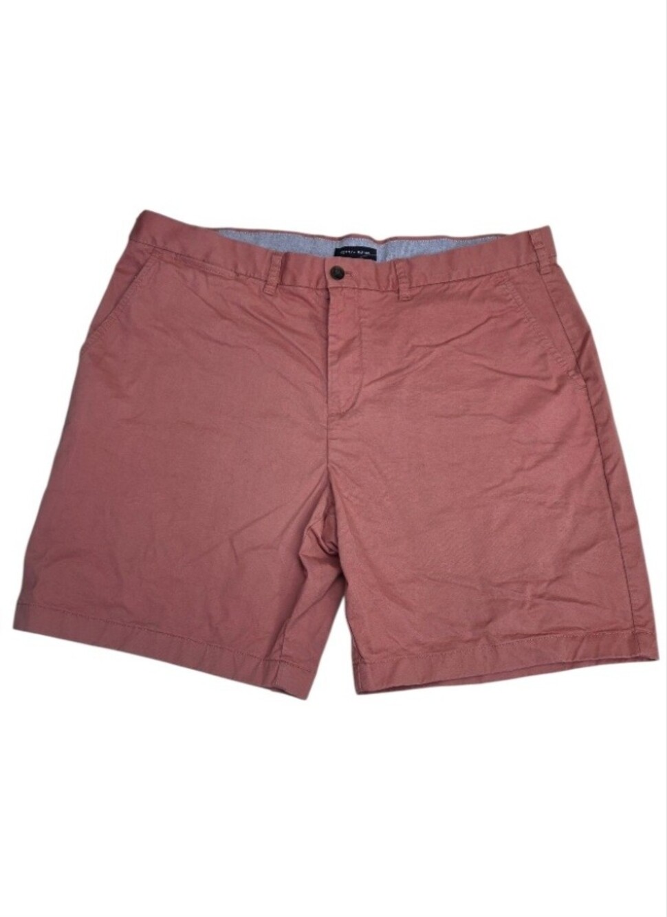 Tommy Hilfiger Flat Front Cotton Shorts in Dusty Rose